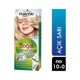 Palette Kalıcı Doğal Renkler 10-0 Açık Sarı Saç Boyası