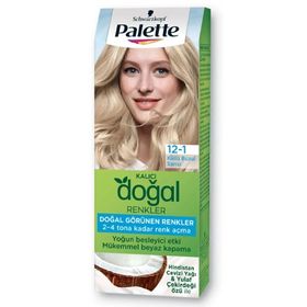 Palette Kalıcı Doğal Renkler 12 1 Küllü Buzul Sarısı 2 Adet Saç Boyası