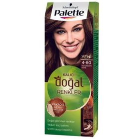 Palette Kalıcı Doğal Renkler 4-60 Açık Çikolata Kahve 3 Adet Saç Boyası