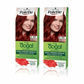 Palette Kalıcı Doğal Renkler 6.88 Ateş Kızılı x2 Saç Boyası