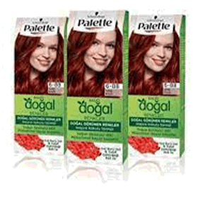 Palette Kalıcı Doğal Renkler 6-88 Ateş Kızılı x3 Saç Boyası