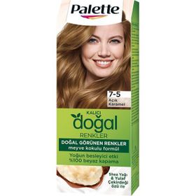 Palette Kalıcı Doğal Renkler 7-5 Açık Karamel 2x110 ml Saç Boyası