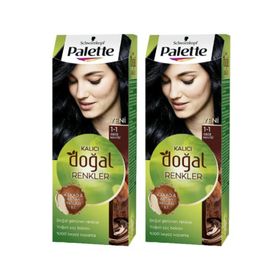 Palette Natural 1.1 2 Adet Gece Mavisi Saç Boyası