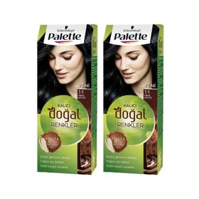 Palette Natural Saç Boyası 1-1 Gece Mavisi 2 Adet Saç Boyası