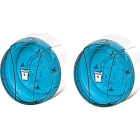 Palex 3442-1 Şeffaf Mavi Mini Pratik Tuvalet Kağıdı Dispenseri
