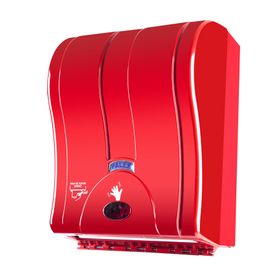 Palex 3491-B 21 cm Kırmızı Prestij Otomatik Havlu Dispenseri