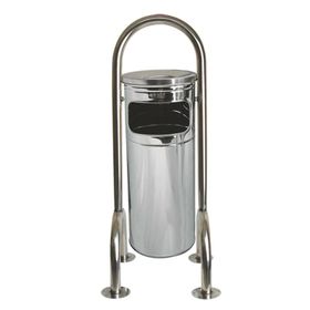 Palex 3560-0 Ayaklı Krom Bahçe Tipi Çöp Kovası