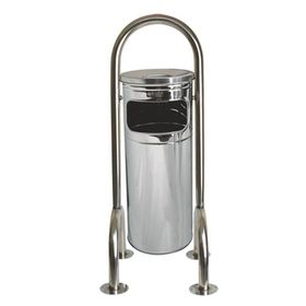 Palex 3560-0 Ayaklı Krom Bahçe Tipi Çöp Kovası