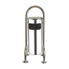Palex 3560-0 Ayaklı Krom Bahçe Tipi Çöp Kovası