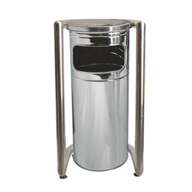 Palex 3560-1 U Tipi Krom Bahçe Tipi Çöp Kovası