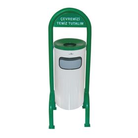Palex 3560-3 Ayaklı Boyalı Bahçe Tipi Çöp Kovası