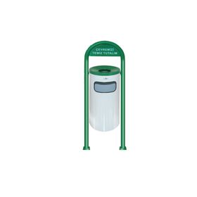 Palex 3560-8 Tek Ayaklı Boyalı Bahçe Tipi Çöp Kovası