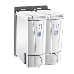 Palex 3564-K 2x250 cc Krom Kaplama Mini Sıvı Sabun Dispenseri