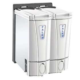 Palex 3564-K 2x250 cc Krom Kaplama Mini Sıvı Sabun Dispenseri
