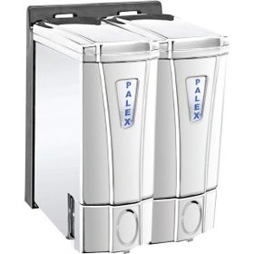 Palex 3564-K 2x250 cc Krom Kaplama Mini Sıvı Sabun Dispenseri