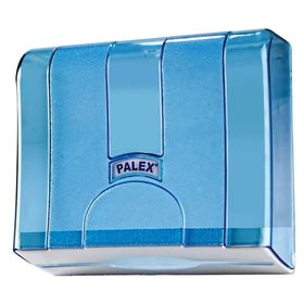 Palex 3570-1 Standart Z Katlı Şeffaf Mavi Kağıt Havlu Dispenseri