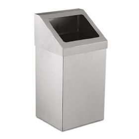 Palex 3834-336 36 lt Krom Açık Çatı Kapaklı Çöp Kovası