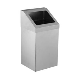 Palex 3834-354 54 lt Krom Açık Çatı Kapaklı Çöp Kovası