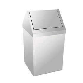 Palex 3834-354 54 lt Krom Açık Çatı Kapaklı Çöp Kovası