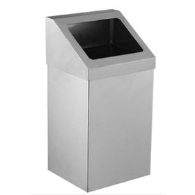 Palex 3834-380 80 lt Krom Açık Çatı Kapaklı Çöp Kovası