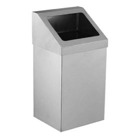 Palex 3834-380 80 lt Krom Açık Çatı Kapaklı Çöp Kovası