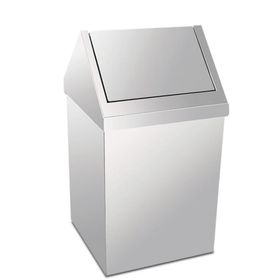 Palex 3834-380 80 lt Krom Açık Çatı Kapaklı Çöp Kovası