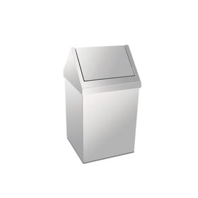 Palex 3834-380 80 lt Krom Açık Çatı Kapaklı Çöp Kovası