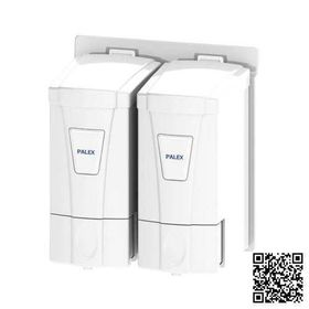 Palex İkili Mini Beyaz Sıvı Sabun Dispenseri