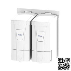 Palex İkili Mini Beyaz Sıvı Sabun Dispenseri