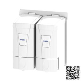 Palex İkili Mini Beyaz Sıvı Sabun Dispenseri