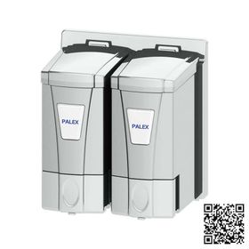 Palex İkili Mini Krom Sıvı Sabun Dispenseri