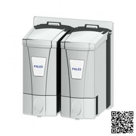 Palex İkili Mini Krom Sıvı Sabun Dispenseri