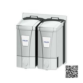 Palex İkili Mini Krom Sıvı Sabun Dispenseri