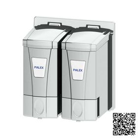Palex İkili Mini Krom Sıvı Sabun Dispenseri