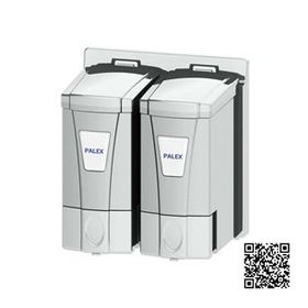 Palex İkili Mini Krom Sıvı Sabun Dispenseri