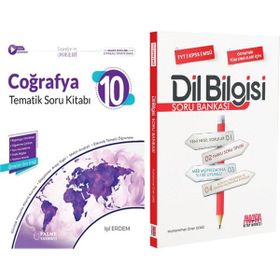 Palme 10.Sınıf Coğrafya ve AKM Dil Bilgisi Soru Bankası Seti 2 Kitap
