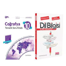 Palme 10.Sınıf Coğrafya ve AKM Dil Bilgisi Soru Bankası Seti 2 Kitap
