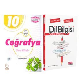 Palme 10.Sınıf Coğrafya ve AKM Dil Bilgisi Soru Bankası Seti 2 Kitap