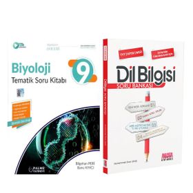 Palme 9.Sınıf Biyoloji ve AKM Dil Bilgisi Soru Bankası Seti 2 Kitap
