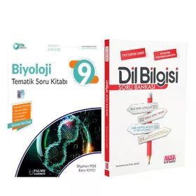 Palme 9.Sınıf Biyoloji ve AKM Dil Bilgisi Soru Bankası Seti 2 Kitap