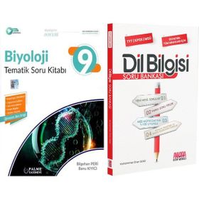 Palme 9.Sınıf Biyoloji ve AKM Dil Bilgisi Soru Bankası Seti 2 Kitap