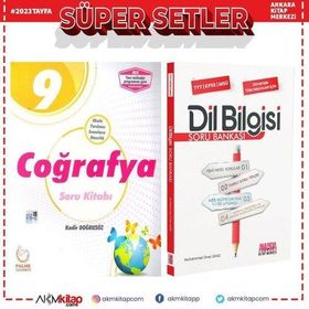 Palme 9.Sınıf Coğrafya ve AKM Dil Bilgisi Soru Bankası Seti 2 Kitap