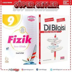 Palme 9.Sınıf Fizik ve AKM Dil Bilgisi Soru Bankası Seti 2 Kitap