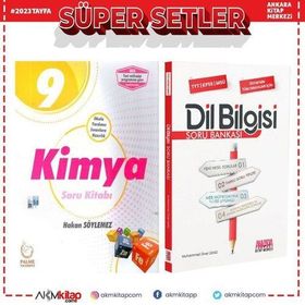 Palme 9.Sınıf Kimya ve AKM Dil Bilgisi Soru Bankası Seti 2 Kitap