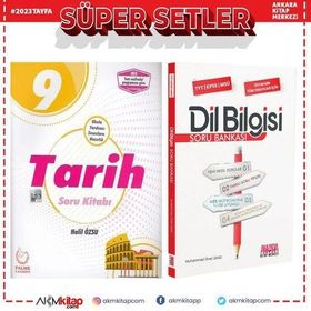 Palme 9.Sınıf Tarih ve AKM Dil Bilgisi Soru Bankası Seti 2 Kitap