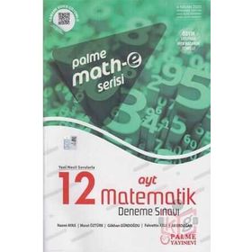 Palme AYT Matematik 12 Deneme Sınavı Mathe Serisi Palme Yayınevi