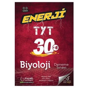 Palme TYT Biyoloji Enerji 30x6 Deneme Sınavı Video Çözümlü Palme Yayınevi