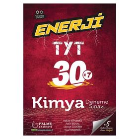 Palme TYT Enerji Kimya 30 Deneme Sınavı Palme Yayınevi