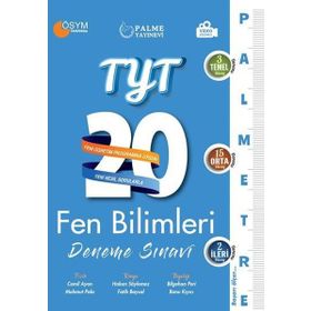 Palme TYT Fen Bilimleri 20 Deneme Sınavı Palmetre Video Çözümlü