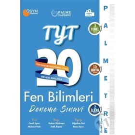 Palme TYT Fen Bilimleri 20 Deneme Sınavı Palmetre Video Çözümlü